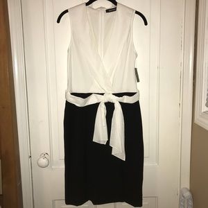 Ellen Tracy black and white dress